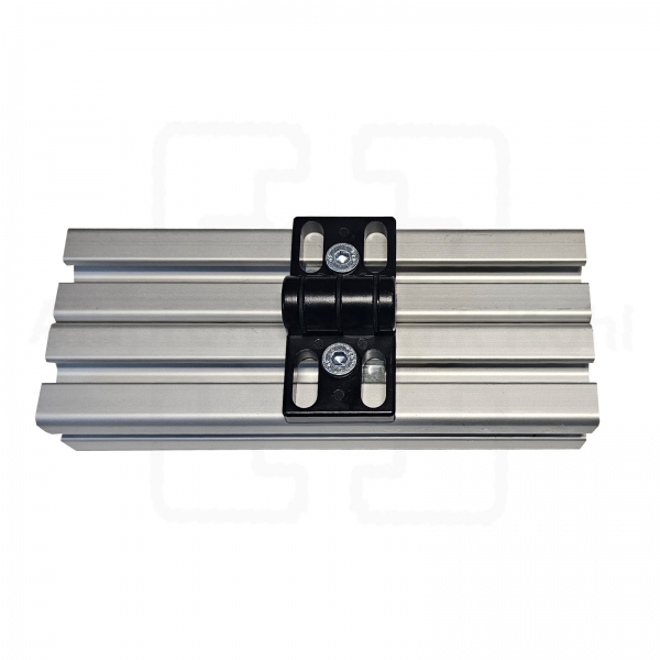 Scharnier Zinkdruckguss 40 mit Klemmhebel Profil 40 Nut 10 mit Bef. BP40N10