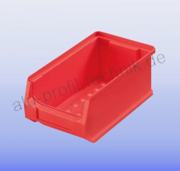 Alu-Profi-Strebenprofil-Einhaengeprofil-Sichtlagerbox-Greifbehälter-Stapelbox