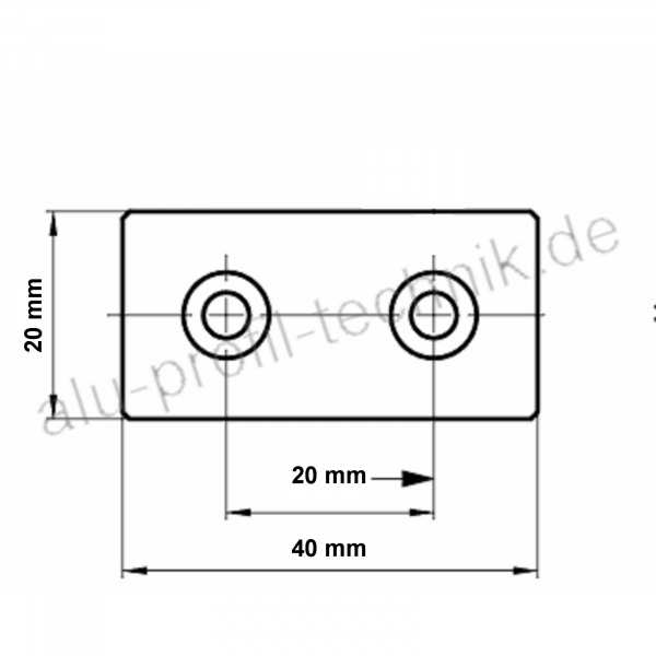 Nutprofil-Alu-Profil-Verbindungsplatte,Nut8-Profil 40-Aluprofile-Bosch-Profile-Strebenprofil-