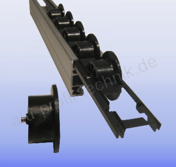 Rolle 32mm mit Spurkranz und Achse Rolle 32mm mit Spurkranz und Achse
