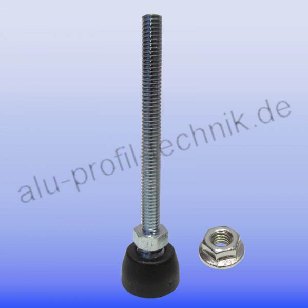 Stellfuss M 6 x 60 mm für Aluprofil 20 x 20 Nut 6 mit Kerngewinde M6