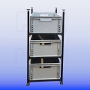 Aluprofil-Regalsystem-Heckgarage-WOMO-Reisemobil-Camper-Caravan-Van-VW-Bus-Sprinter-Montagewagen